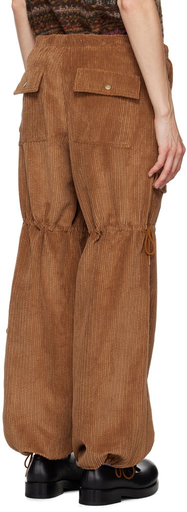 Cargo housut Anna Sui Corduroy Drawstring Cargo Trousers Ruskea | 624V40, 2