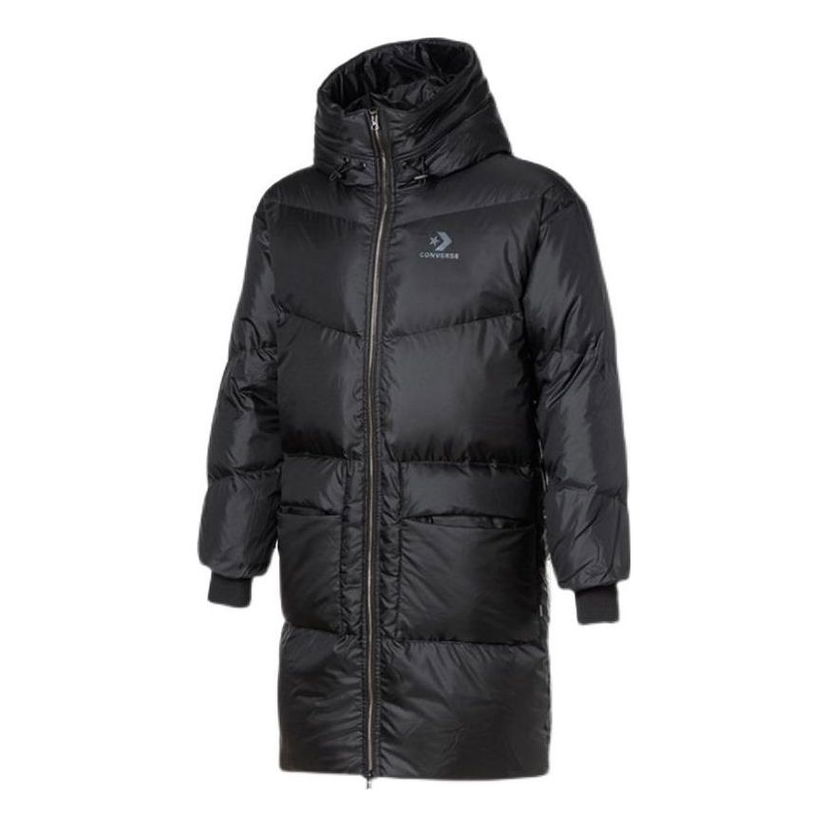 Puffer takki Converse Long Down Jacket Musta | 10019328-A05