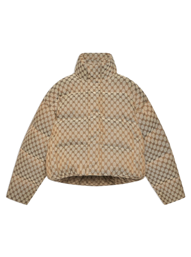 Puffer takki Gucci Balenciaga x The Hacker Project Hacker BB Puffer Jacket Beige | 681883TLO539585