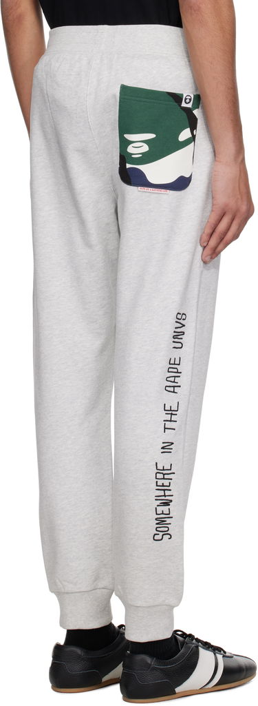 Verryttelyhousut AAPE by A Bathing Ape AAPE by A Bathing Ape 'AAPE' Basic Sweatpants Harmaa | AAPPTMB698XANWH2, 2