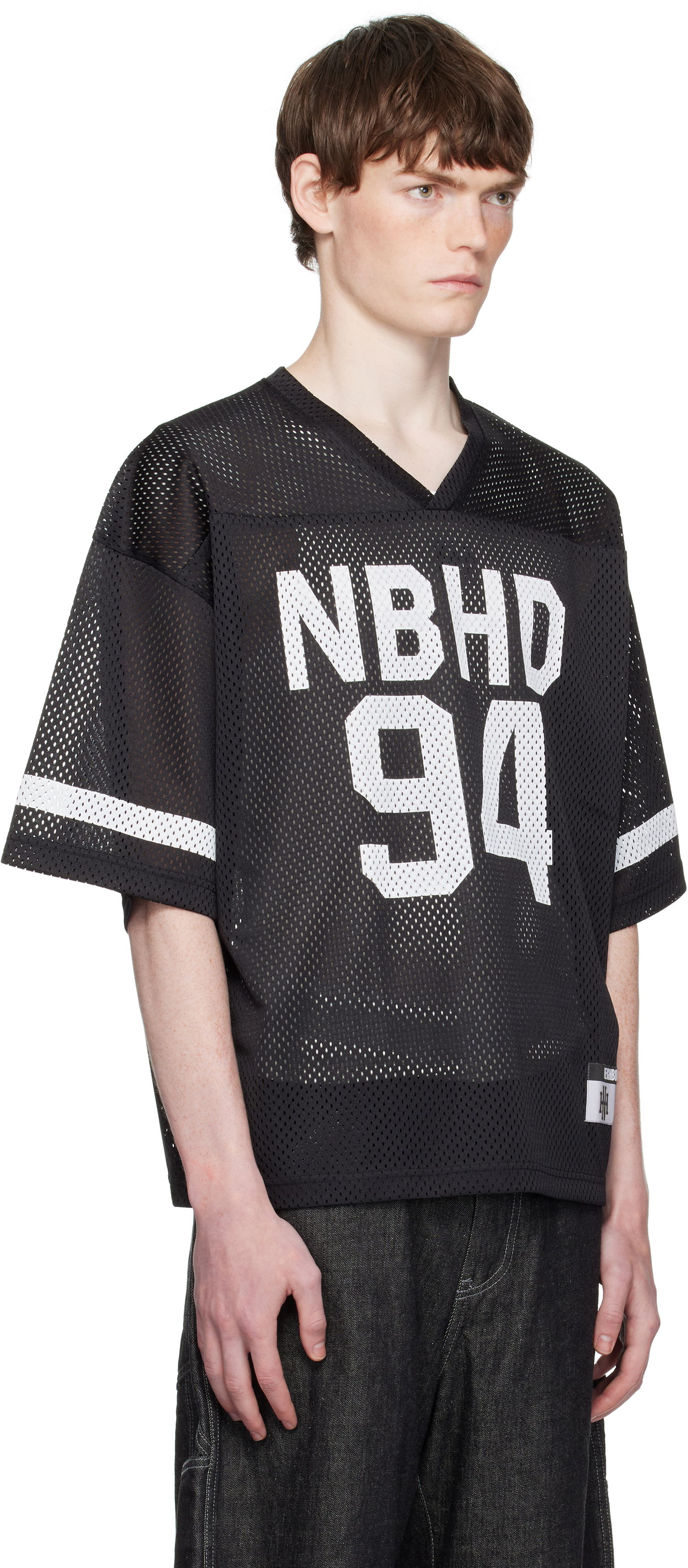 Jersey Neighborhood Neighborhood V-neck Jersey Musta | 251UNNH-CSM01, 1