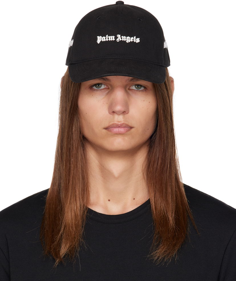 Korkki Palm Angels Classic Cap Musta | PMLB095E23FAB0021001