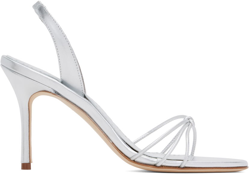 Asusteet Manolo Blahnik Manolo Blahnik Sareta Heeled Sandals Metallinen | 424-2007