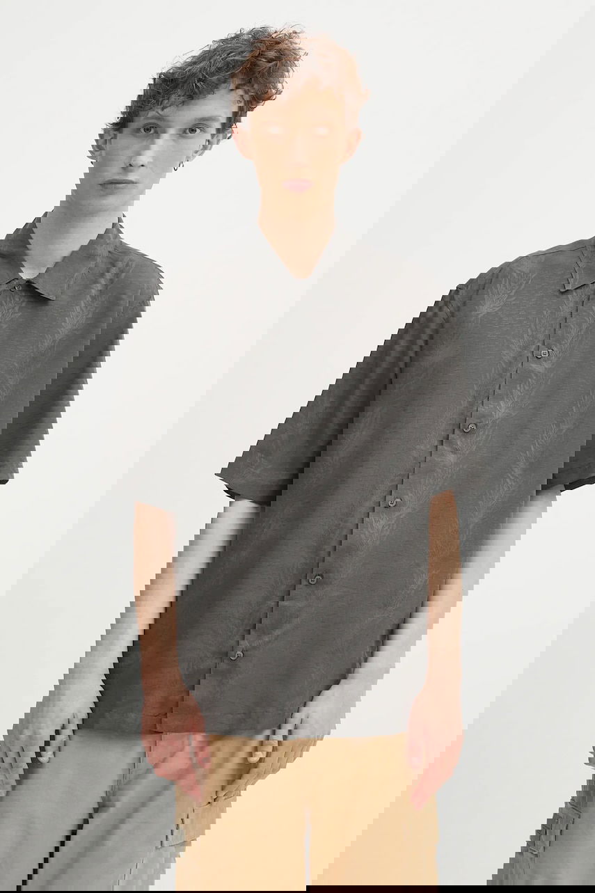 Paita Samsoe Samsoe Samsoe Samsoe Saayo Regular Fit Shirt with Classic Collar Harmaa | M25100066, 0