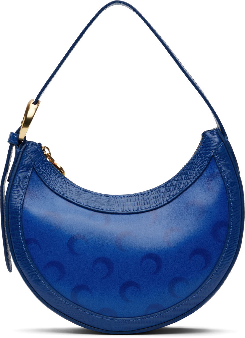 Käsilaukku Marine Serre Marine Serre Moon Airbrushed Leather Eclips Mini Bag Sininen | WBA002A CLEA0053