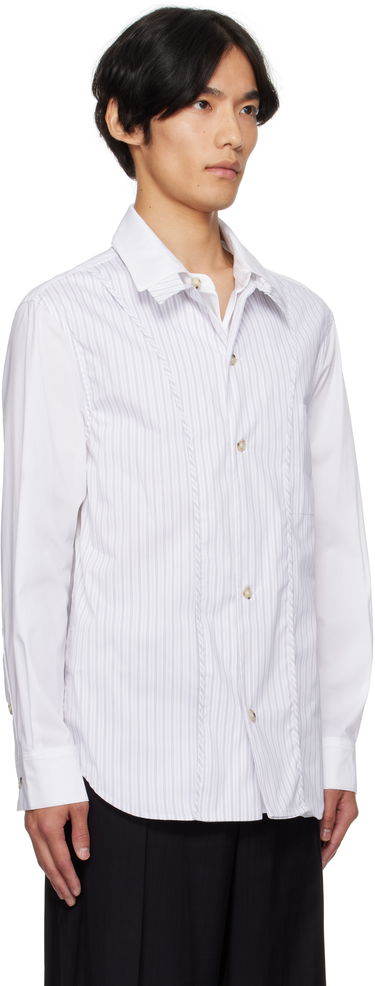Paita Andersson Bell Andersson Bell Open Collar Layered Shirt Valkoinen | atb1341m, 1