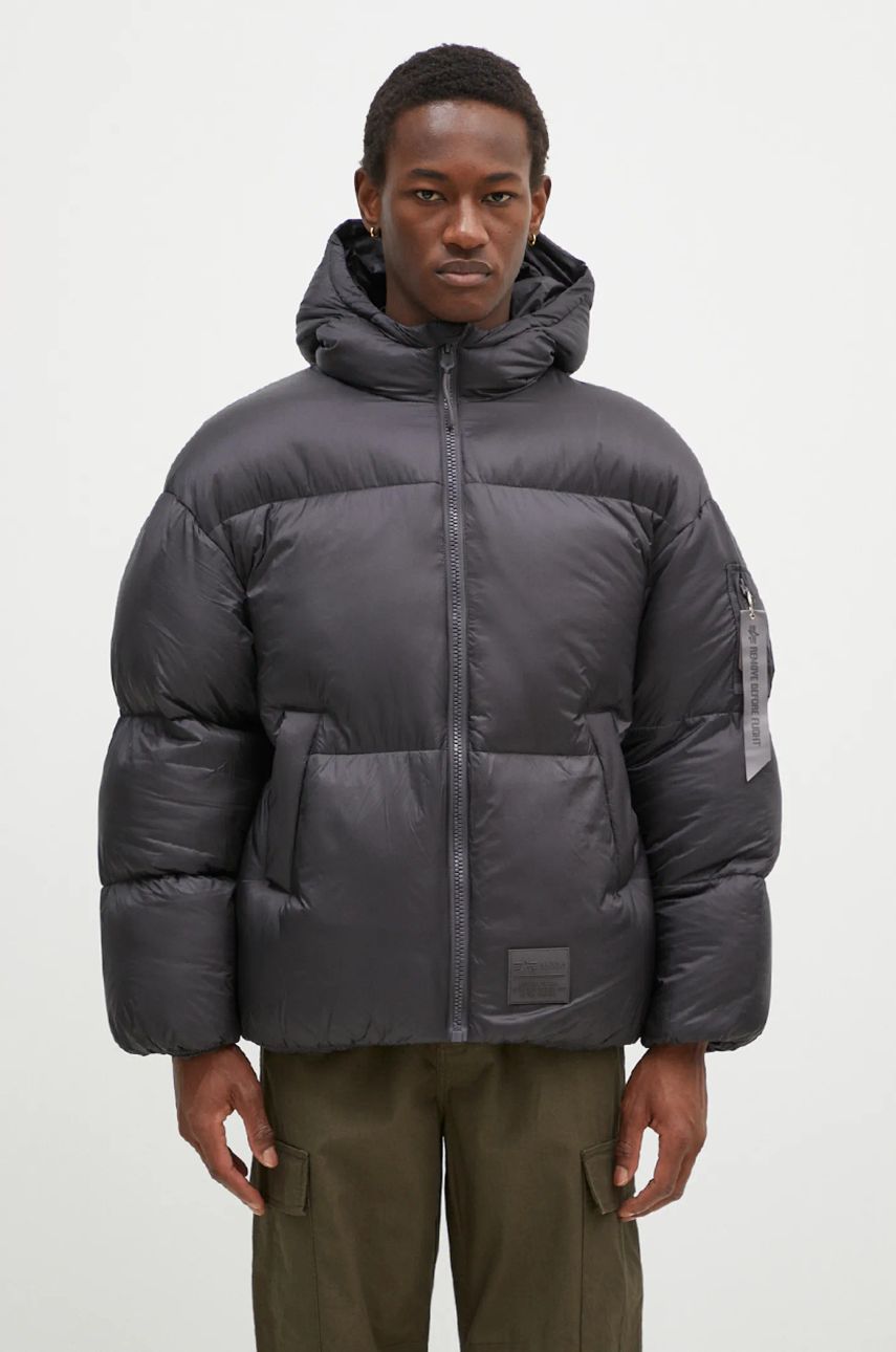 Puffer takki Alpha Industries Cloud Puffer Bomber Jacket Musta | 148130, 0