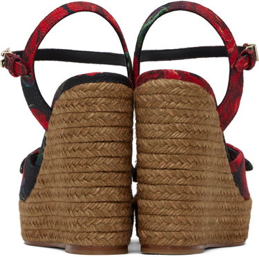 Vaatteet Dolce & Gabbana Dolce&Gabbana Cava MM Lolita Wedge Heeled Sandals Punainen | CZ0320 A6514, 1