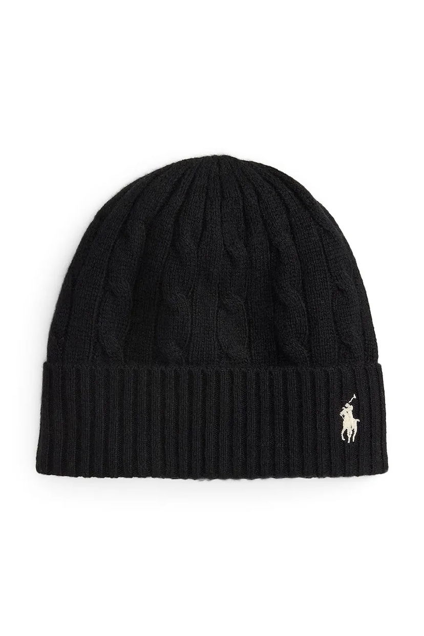 Pipo Polo by Ralph Lauren Polo Ralph Lauren Woolen Cable-Knit Beanie Musta | 455981442
