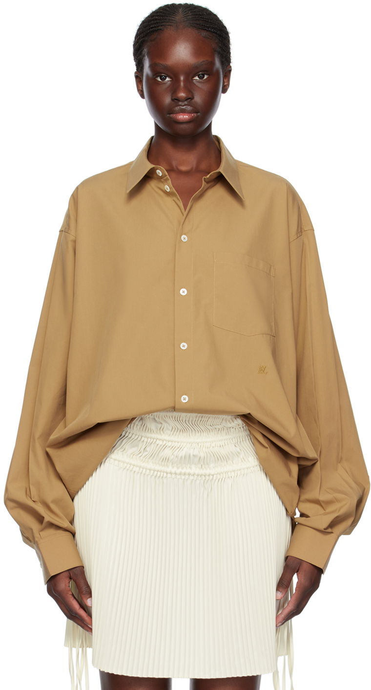 Paita Helmut Lang Oversized Shirt Ruskea | O01HW501