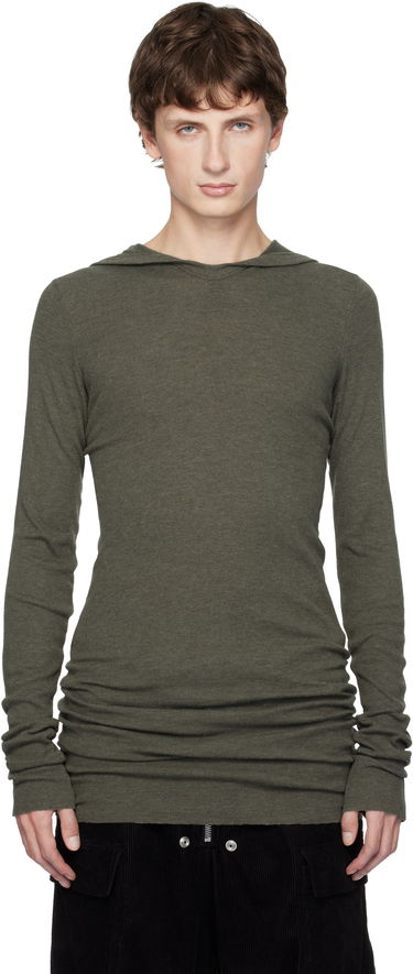Huppari Rick Owens Concordians Rib LS Hoodie Vihreä | RU02E1260 RJR, 0
