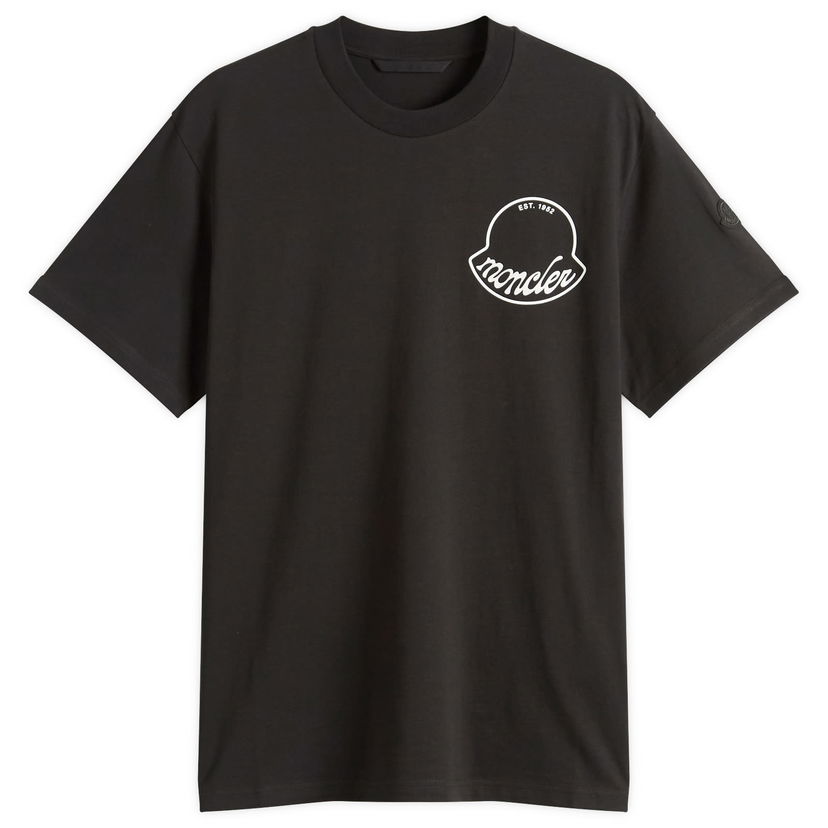 T-paita Moncler Short Sleeve Logo T-Shirt, Size Large Musta | 8C000-13-89AJS-998