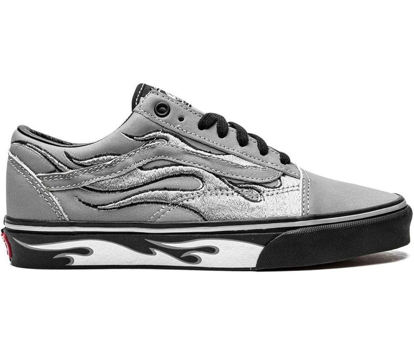 Tennarit ja kengät Vans Old Skool A$AP Worldwide Silver Reflective Flames Harmaa | VN0A7Q2J6UR, 0