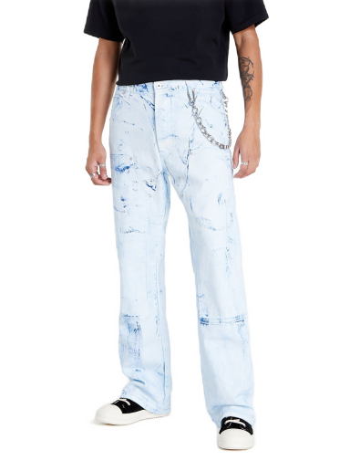 Jeans HERON PRESTON Overdyed Spray Canvas Carpenter Jeans Sininen | HMCA027F22FAB0034500