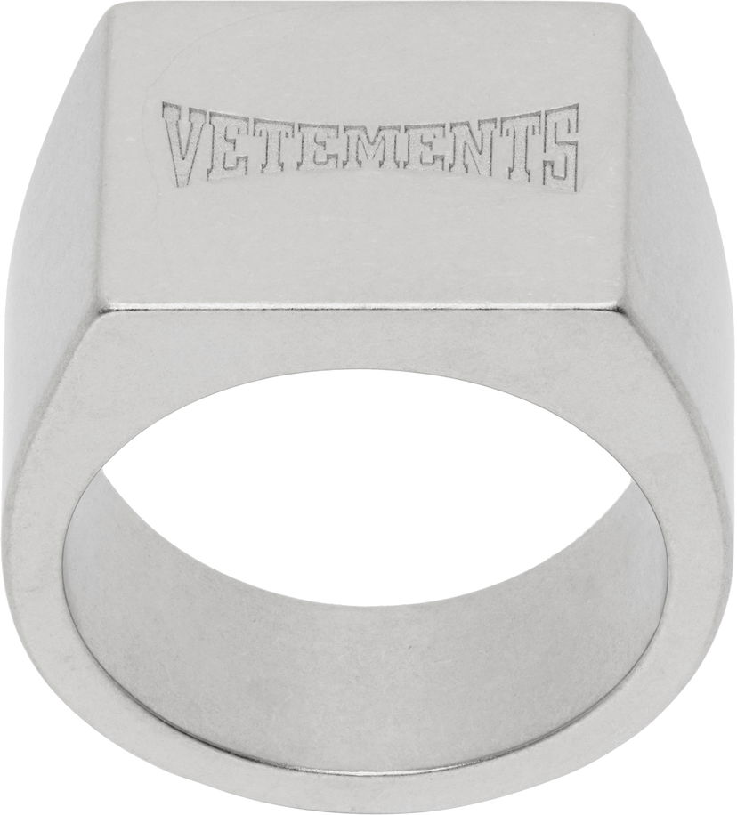 Sormus VETEMENTS Vetements Boxing Logo Signet Ring Metallinen | UH76RI160S