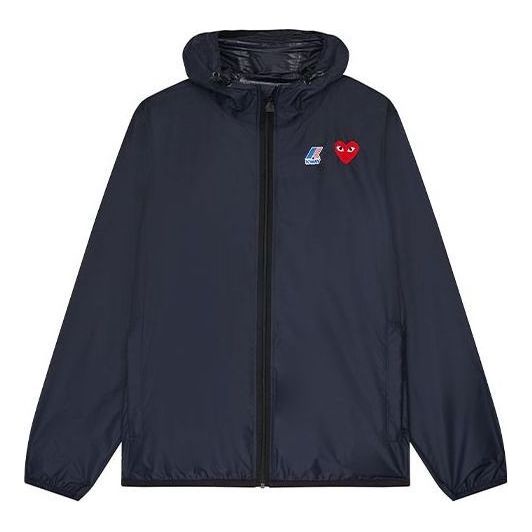 Tuulitakki Comme des Garçons PLAY x Zip Jacket Sininen | P1J501-NAVY