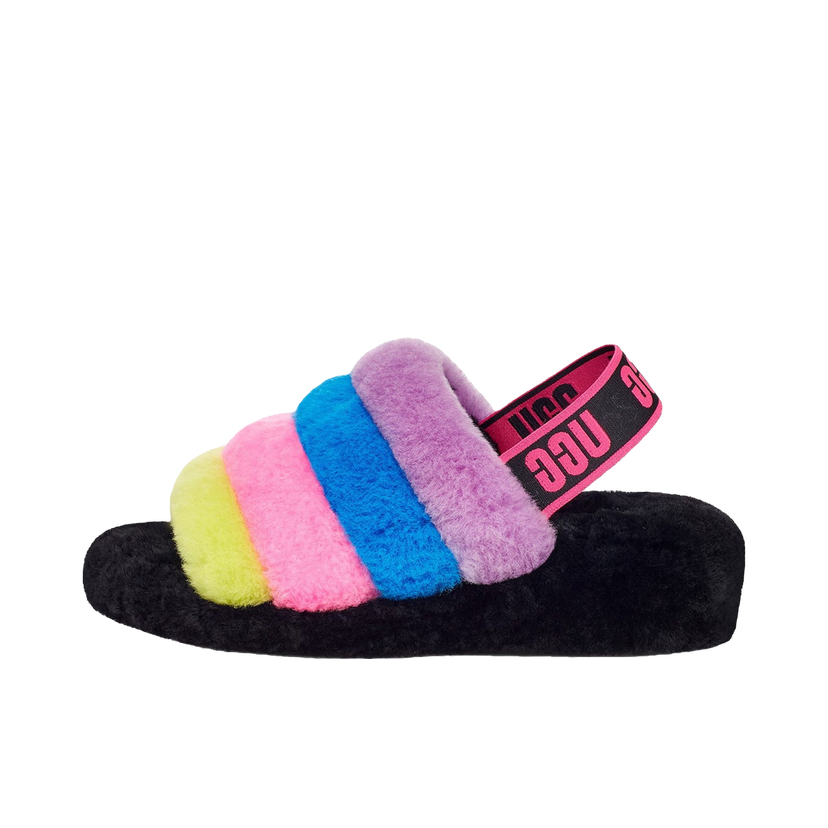 Tennarit ja kengät UGG Fluff Yeah Slide Black Taffy Monivärinen | 1097169-BTPM