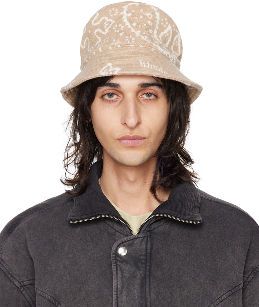 Hattu Rhude Knit Bucket Hat Beige | RHPS24HA04973517
