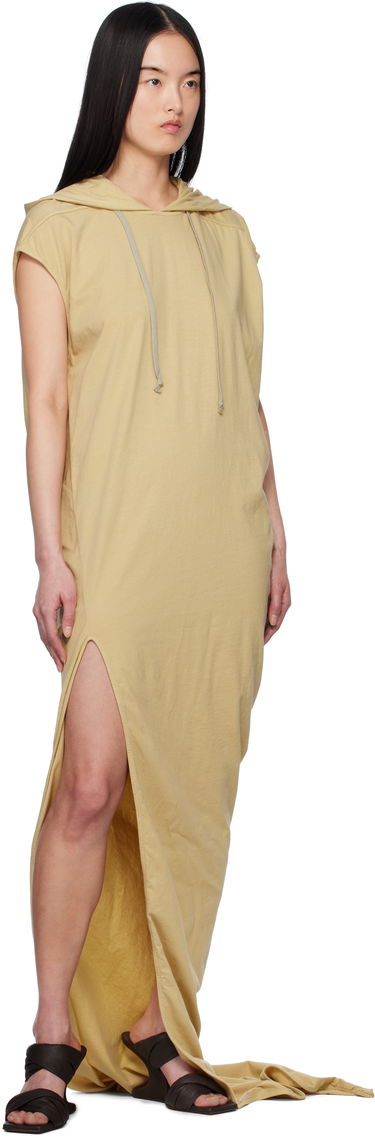 Mekko Rick Owens Rick Owens DRKSHDW Hollywood Edfu T-Shirt Maxi Dress Beige | DS01E3517 RN, 3
