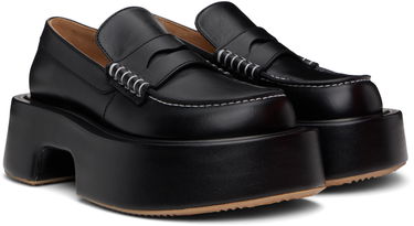 Vaatteet JW Anderson JW Anderson Leather Platform Loafers Musta | FW0169-LA0020, 3