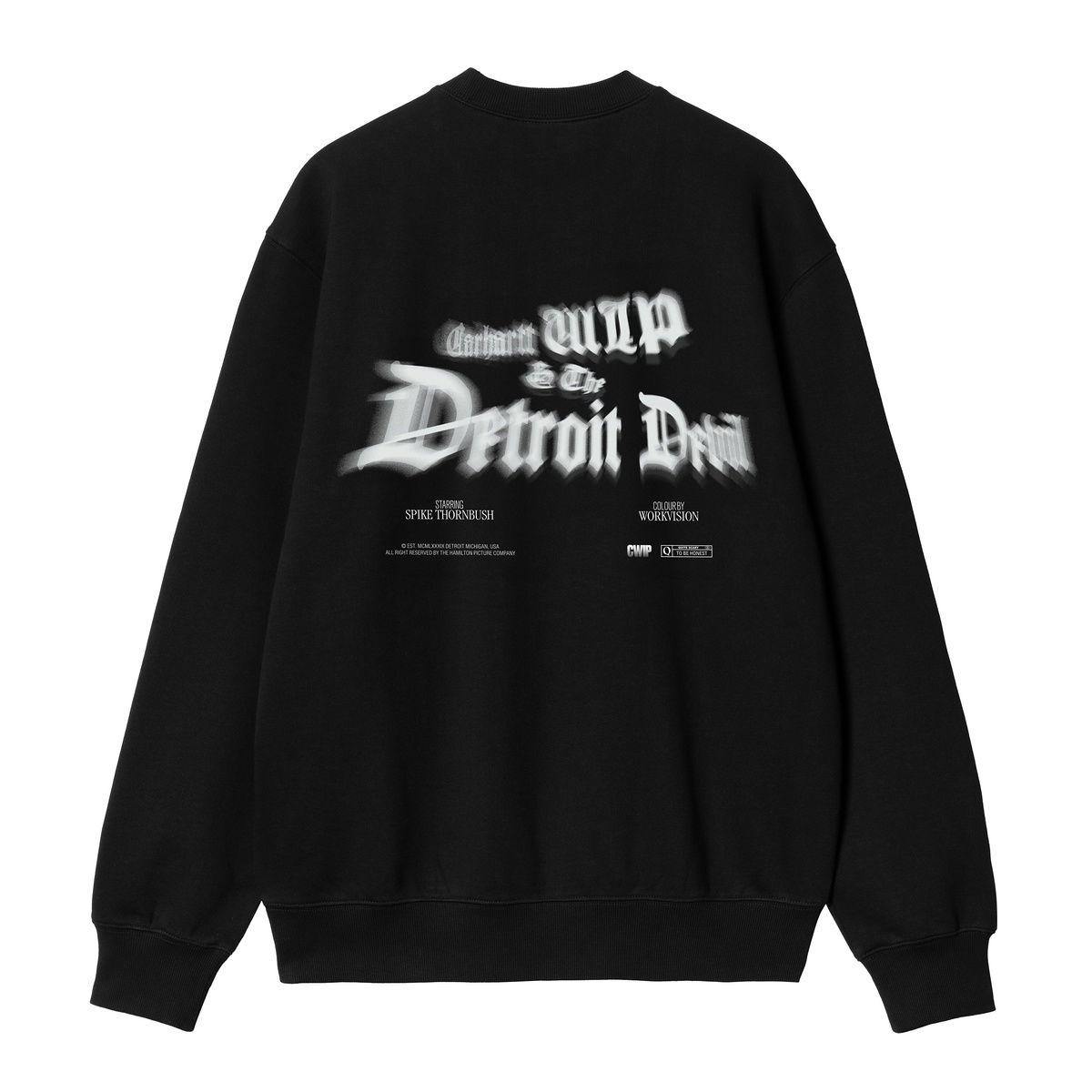 Huppari Carhartt WIP Black Greatest Flicks Sweatshirt Musta | I034413_4, 1