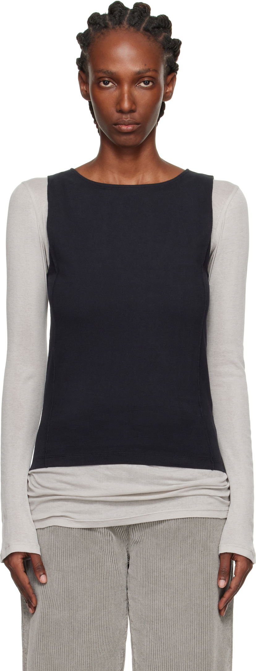 Tankkitoppi OUR LEGACY Sleeveless Lounge Top Musta | W4256LC