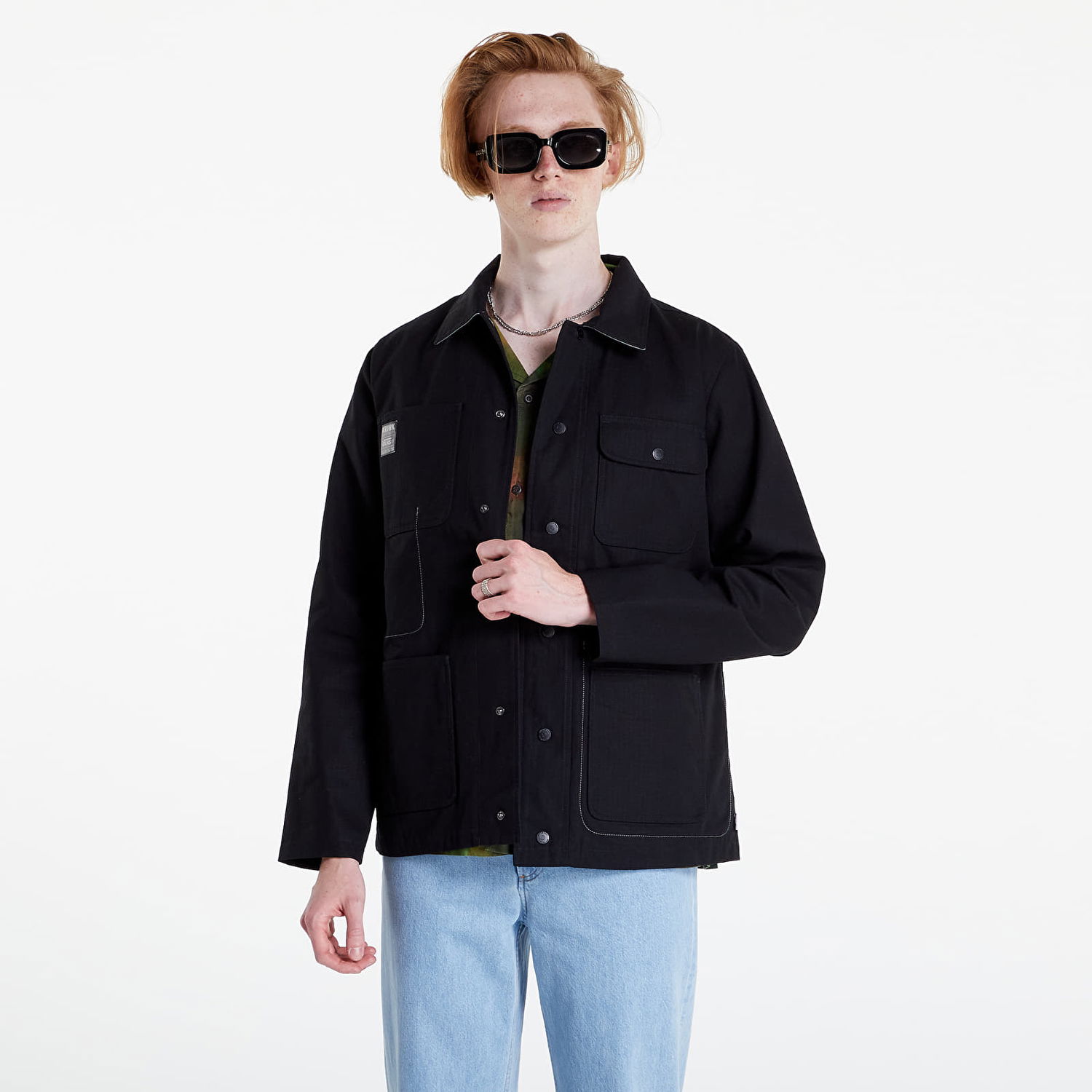 Takki Vans Vault x Krink Drill Chore Coat Musta | VN0A5KFHBLK1, 1