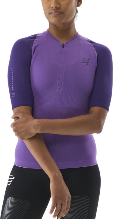 T-paita Compressport Trail Racing Postural SS Top Violetti | atsw4913076l, 0