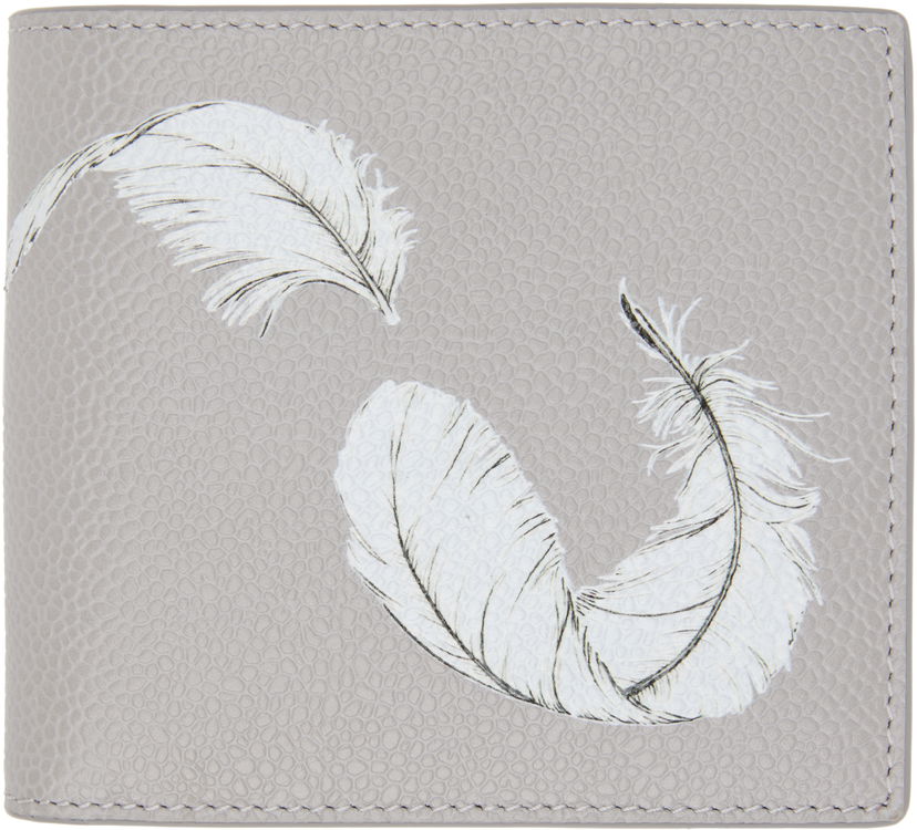 Lompakko Thom Browne Thom Browne Billfold Wallet with Feather Print Harmaa | MAW023A-E1353