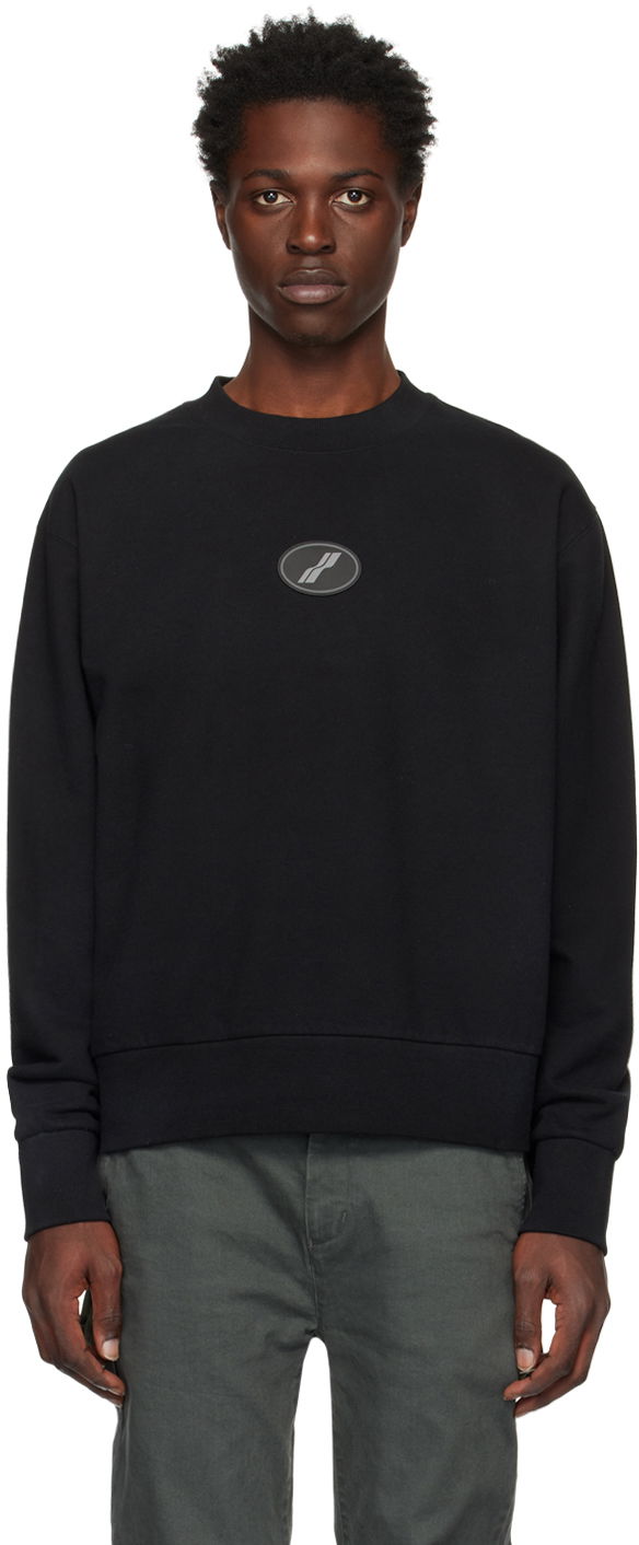 Villapaita We11done We11done Symbol Wappen Sweatshirt Musta | WD-TS3-22-719-U-BK