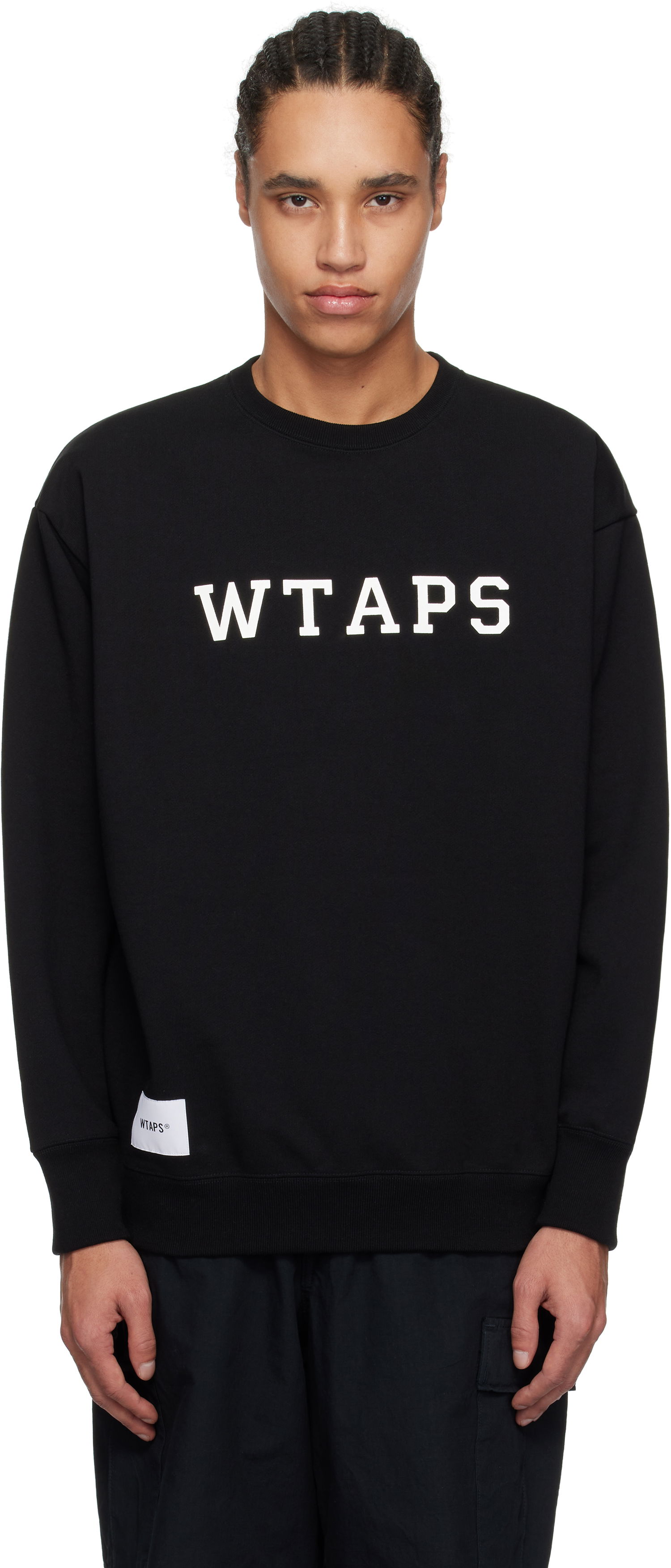 Villapaita WTAPS WTAPS Cotton Academy Sweatshirt Musta | 251ATDT-CSM03, 0