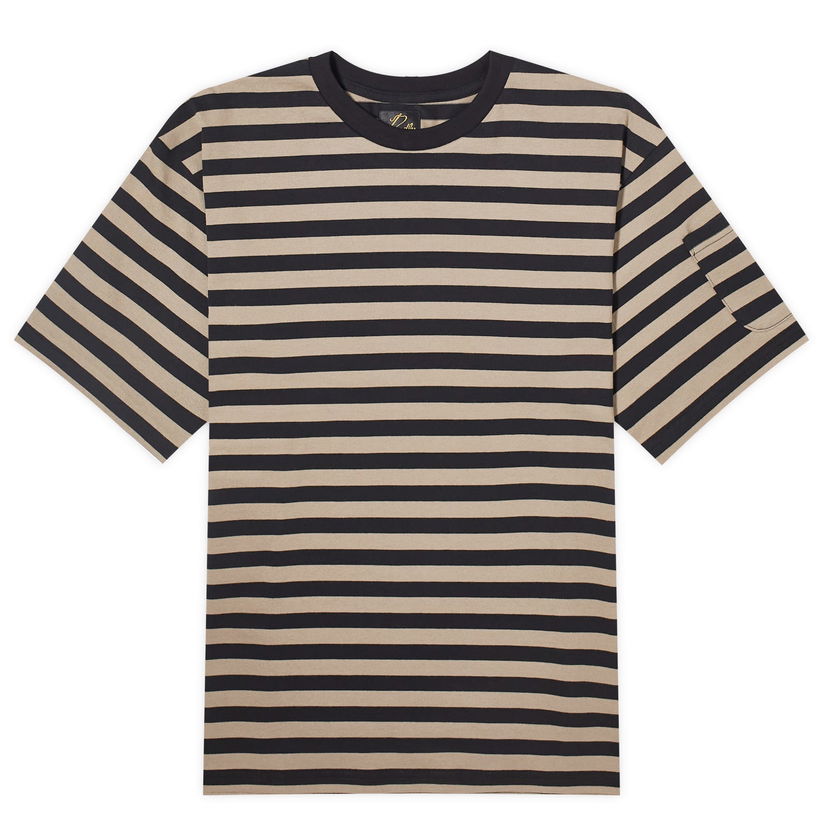 T-paita Needles Striped Beige | OT258-C