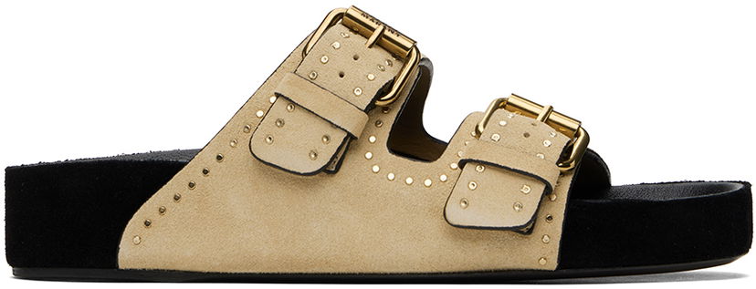 Asusteet ISABEL MARANT Isabel Marant Lennyo Buckle Sandals Beige | 24ESD0118FA-B2B11S