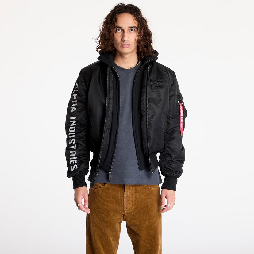 Bomber-takki Alpha Industries MA-1 D-Tec SE Black/ Reflective Musta | 133104-285