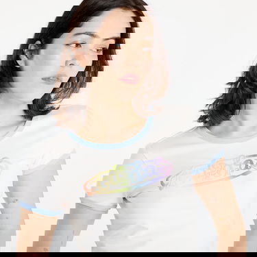 T-paita adidas Performance adidas x Jeremy Scott Pride Graphic Fitted Tee Valkoinen | JW0829, 1