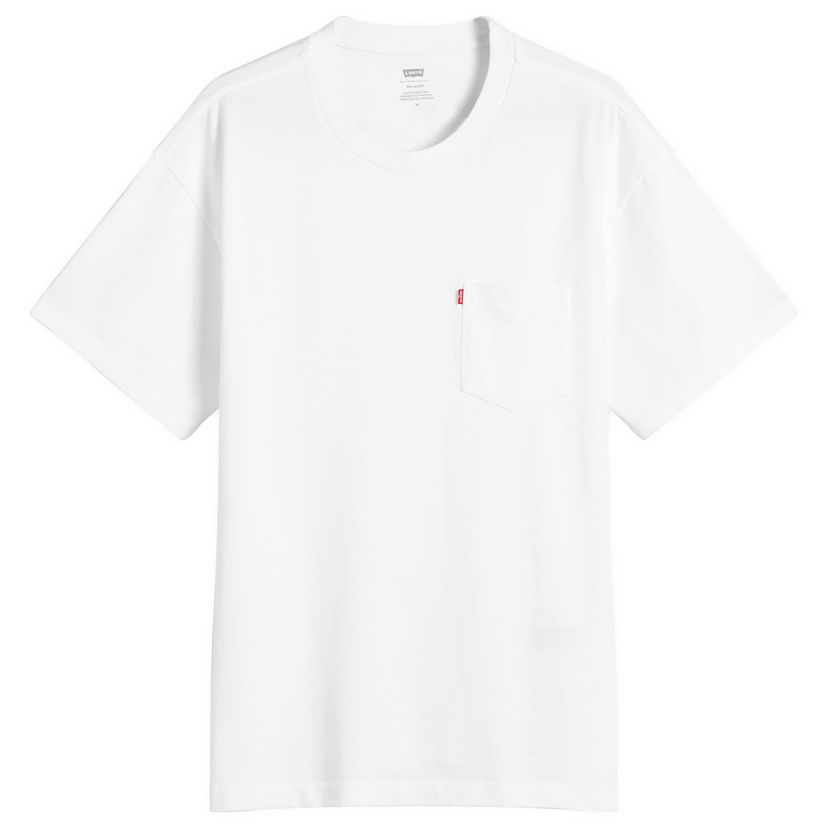 T-paita Levi's Men's Red Tab Heavyweight Pocket Tee Valkoinen | A8605-0000-WHT