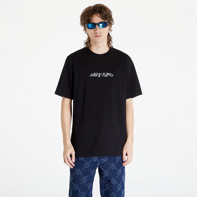 T-paita DAILY PAPER Unified Type Short Sleeve T-Shirt Musta | 2411117