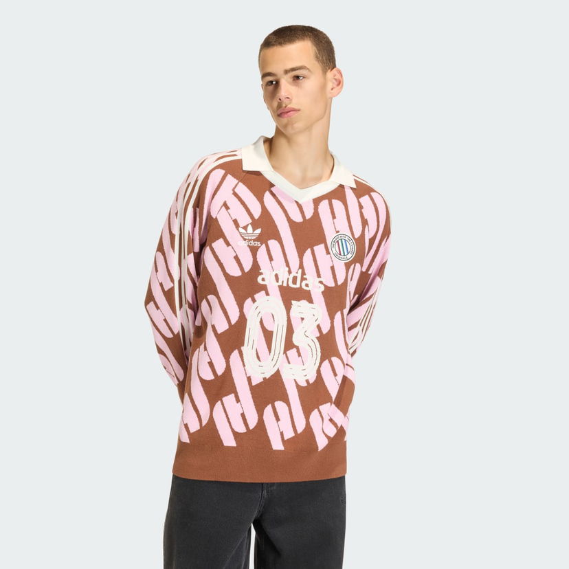 Jersey adidas Performance Adicolor Blokecore Knit Jersey Ruskea | KQ5084