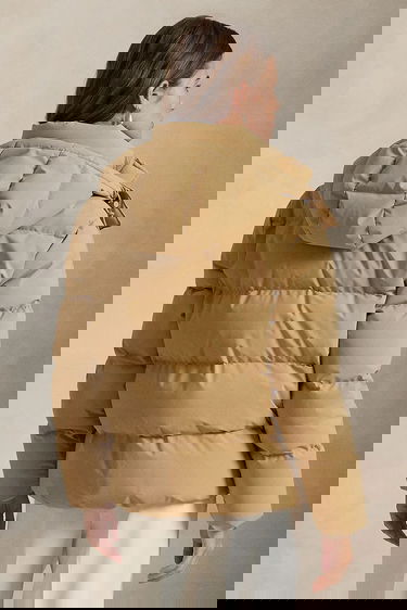 Puffer takki Polo by Ralph Lauren Winter Matte Poly Down Puffer Jacket Beige | 211971190001, 1