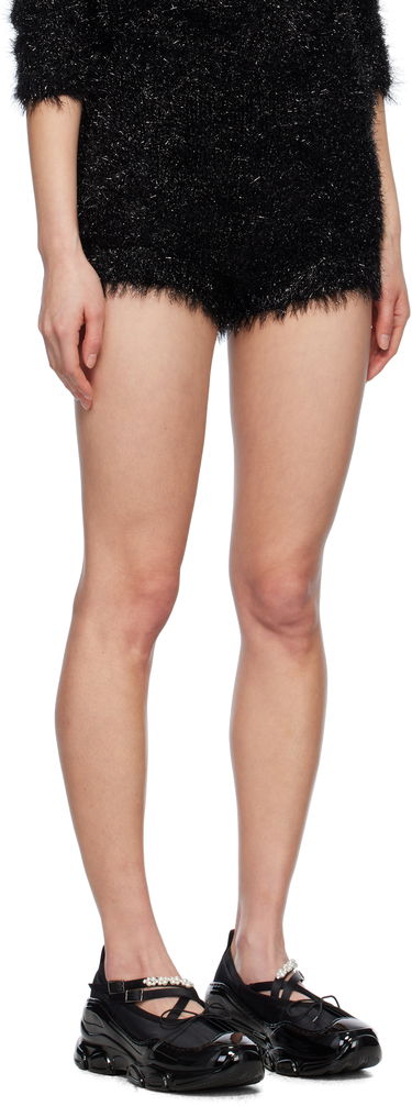 Shortsit Simone Rocha Simone Rocha Tinsel Knit Shorts Vaaleanpunainen | PRMK3 0664, 4