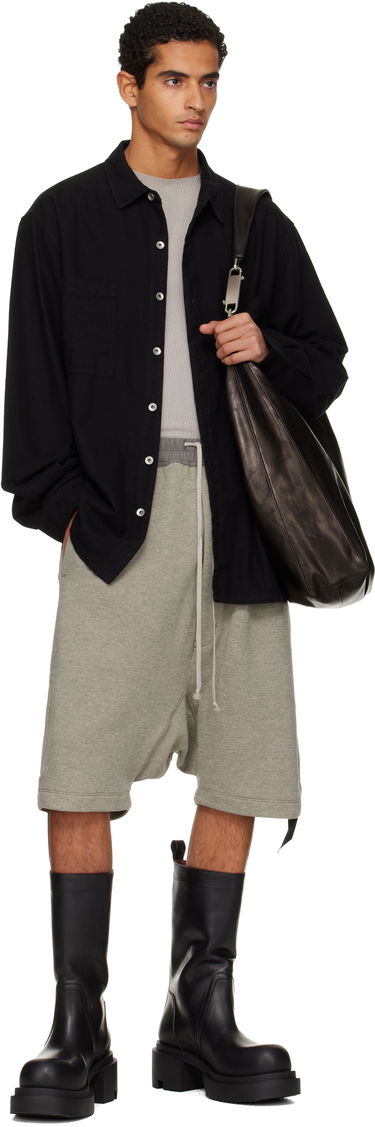 Shortsit Rick Owens DRKSHDW Concordians Drawstring Pods Shorts Harmaa | DU02E7380 FGM, 3