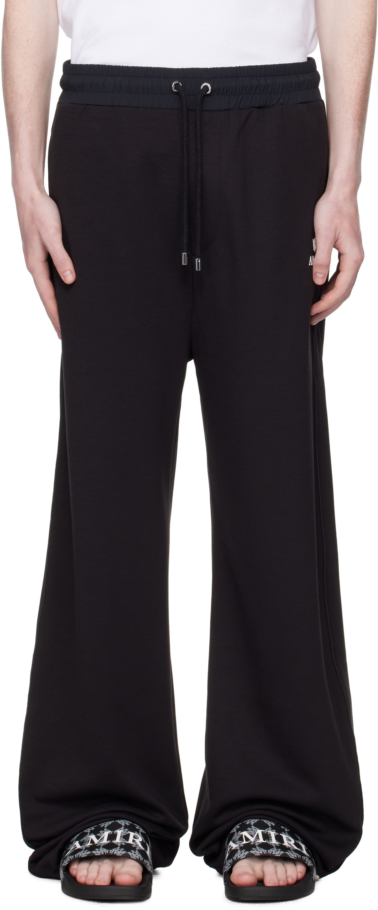 Verryttelyhousut AMIRI AMIRI Lounge Track Sweatpants Musta | AMPATP1022, 0