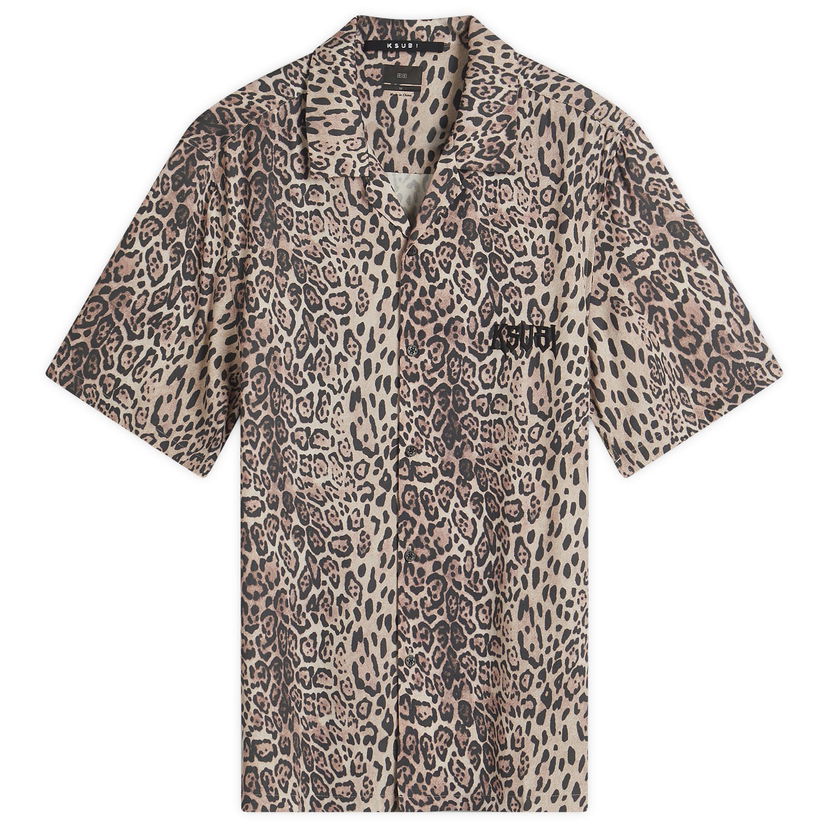 Paita Ksubi Ksubi Kingdom Resort Shirt, Size Large Beige | MSP25SH011