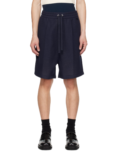 Shortsit AMI Pinched Seam Shorts Tummansininen | HSO615.750