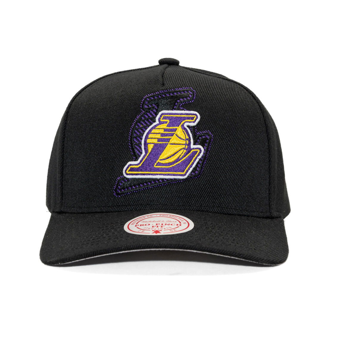Korkki Mitchell & Ness NBA Los Angeles Lakers Tilted Pro Snapback Cap Musta | HP12813-LALBLCK, 1