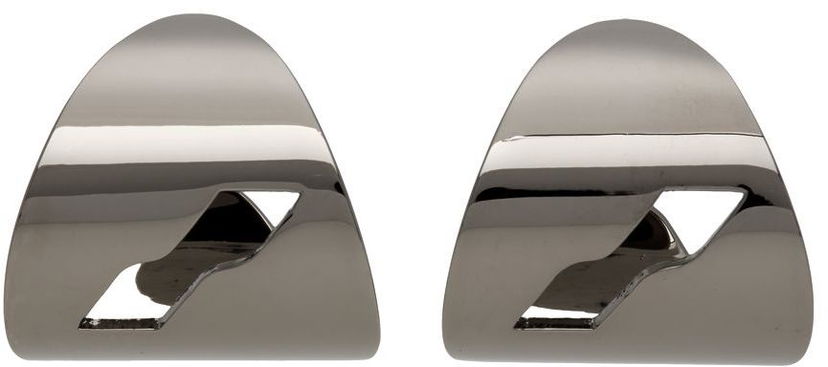 Korvakorut We11done Logo Motif Earrings Metallinen | WD-AJ1-22-707-U-DG