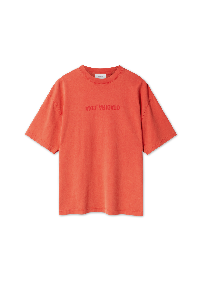 T-paita AXEL ARIGATO Distort Washed T-Shirt Oranssi | A3118007
