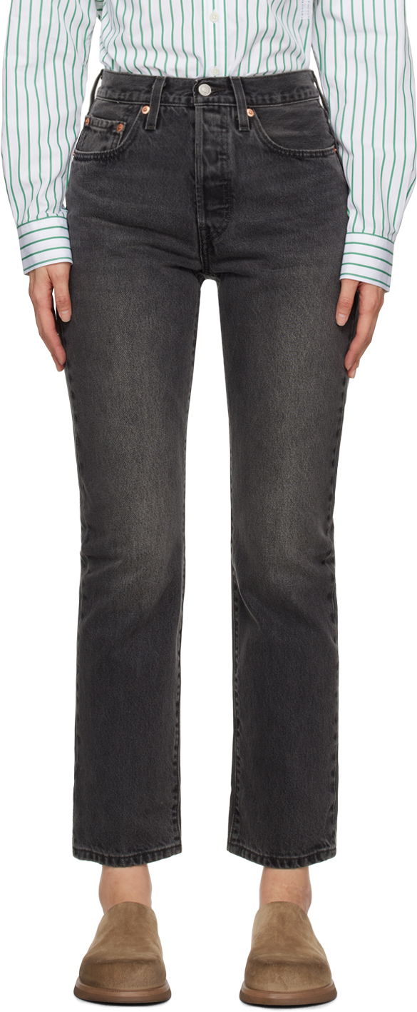Housut ja farkut Levi's Black 501 Original Fit Jeans Musta | 12501-0452