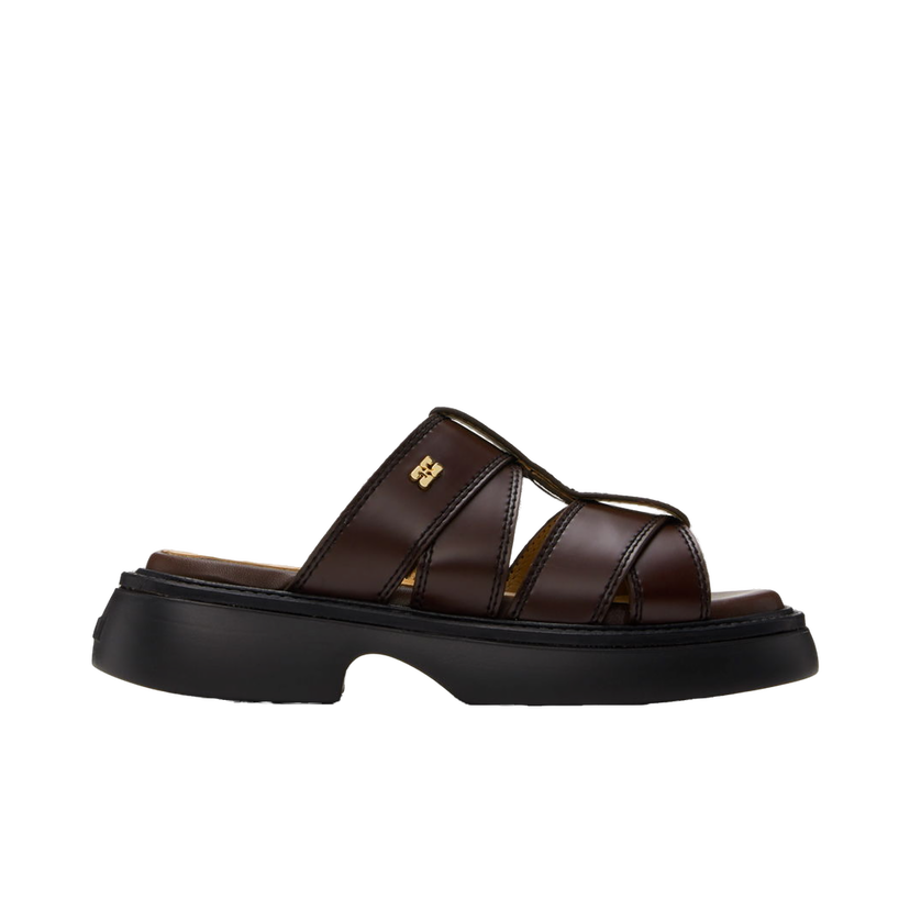 Tennarit ja kengät GANNI Mule Platform Sandals Ruskea | S2624