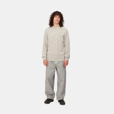 Huppari Carhartt WIP Anglistic Sweater "Speckled Salt" Harmaa | I010977_1T7_XX, 3
